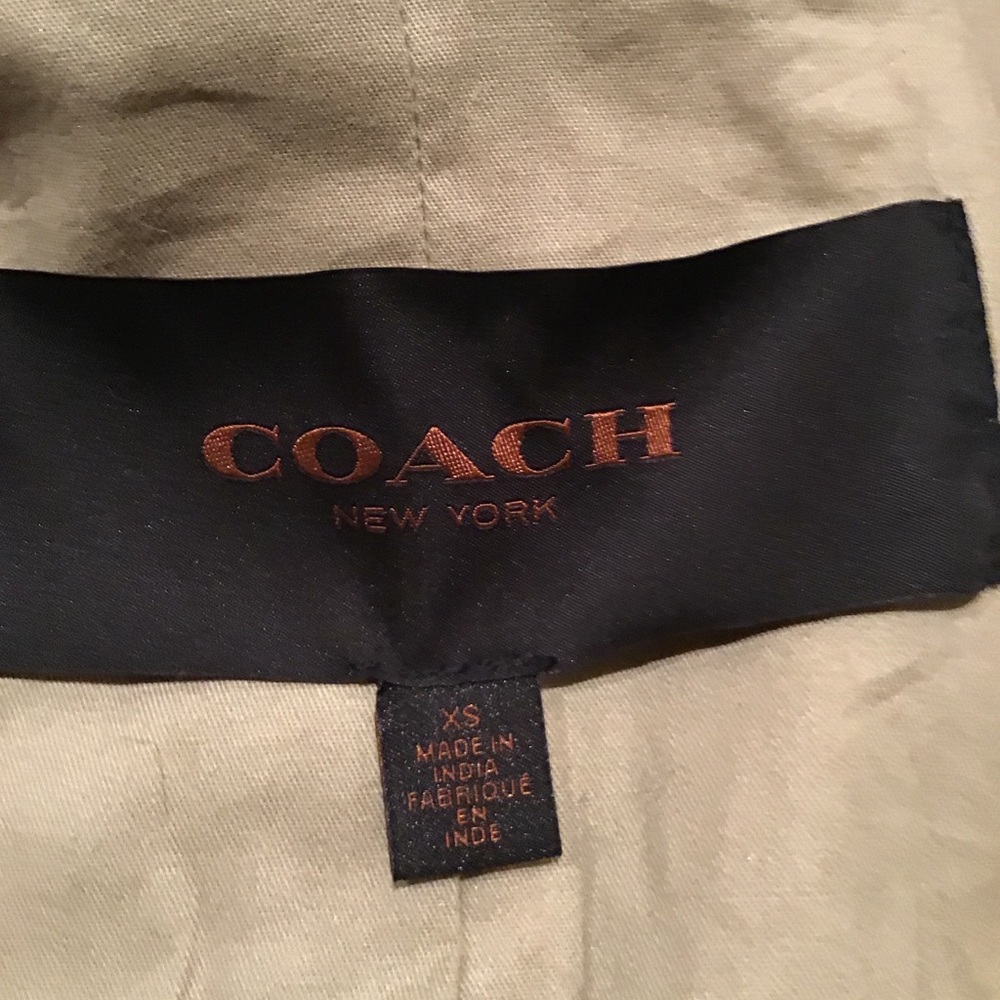 NWOT AUTHENTIC COACH SOFT LEATHER BOMBER NEUTRAL COLOR COAT - Picture 5 of 11
